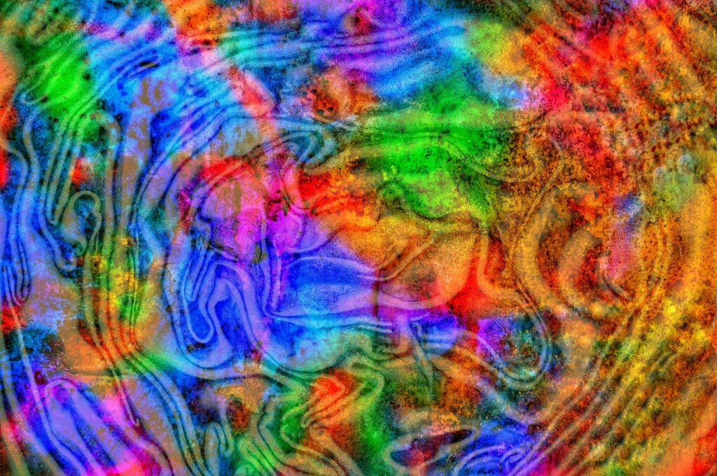 Fotokunst, abstrakt, stærke farver, baggrund, wallpaper